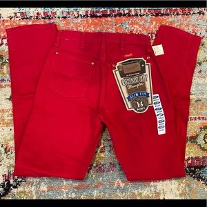 Vintage red Wrangler jeans